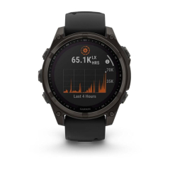 Умные часы Garmin Fenix 8 47mm Solar Sapphire, Titanium Carbon Gray, 010-02906-11