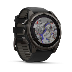Умные часы Garmin Fenix 8 51mm Solar Sapphire, Titanium Carbon Gray, 010-02907-11
