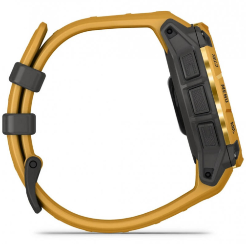 Умные часы Garmin Instinct 3 45mm Solar, Sunburst, Sunburst/Grey Silicone Band, 010-02934-02