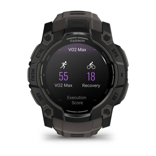 Умные часы Garmin Instinct 3 50mm AMOLED, Black, Charcoal Band, 010-03020-00