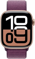 Умные часы Apple Watch Series 10 42mm, Rose Gold Aluminium Case, Plum Sport Loop