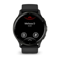 Умные часы Garmin Venu 3, Slate Black, Leather Band, 010-02784-52
