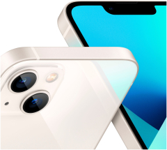 Смартфон Apple iPhone 13, 256GB, Starlight | Сияющая звезда